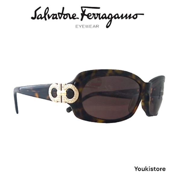 Salvatore Ferragamo Accessories - Salvatore Ferragamo Gancini Tortoise Sunglasses